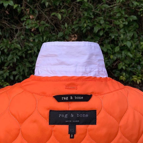 Rag & Bone aviator hooded manteau parka with removable quilted coat liner - Picture 10 of 16